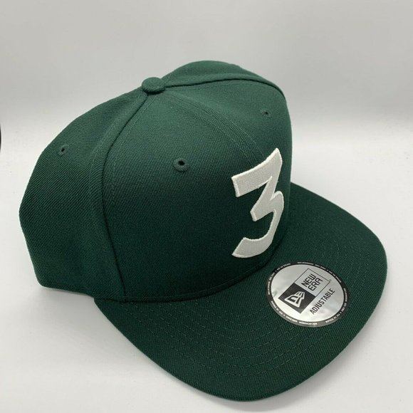 Chance The Rapper 3 New Era Cap Snapback Hat (GREEN) 100% Authentic - Picture 3 of 5